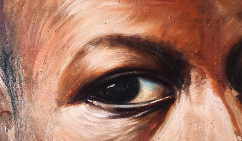 The painting of an eye