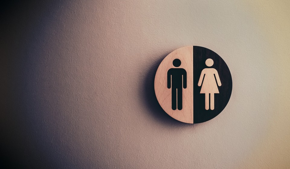 A sign representing men and women.
