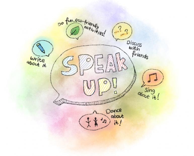 Dare to speak up about your ideas for the earth!