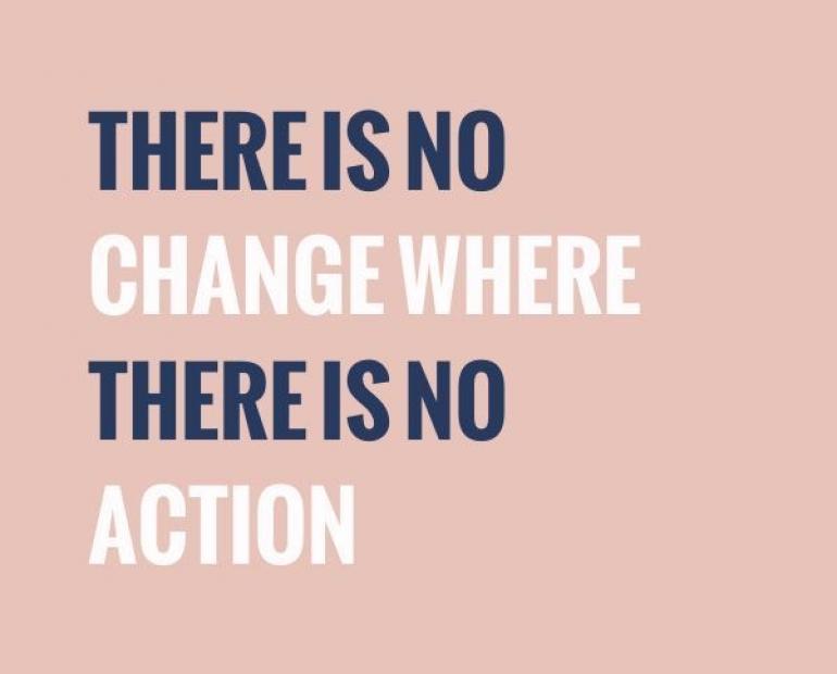 There is no change where there is no action.