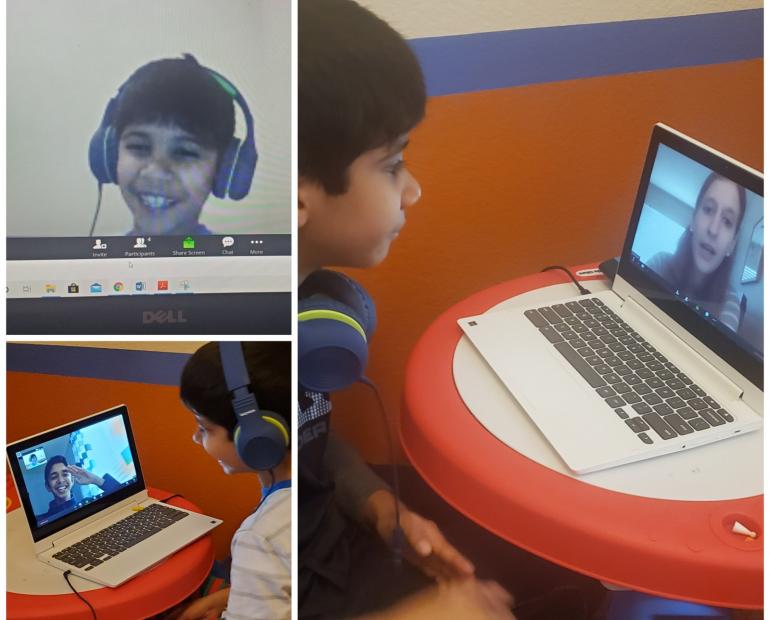My Brother Learning Through The Zoom Classroom