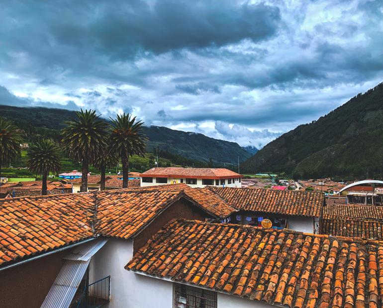 Vista del pueblo de Acomayo, Cusco - Perú.