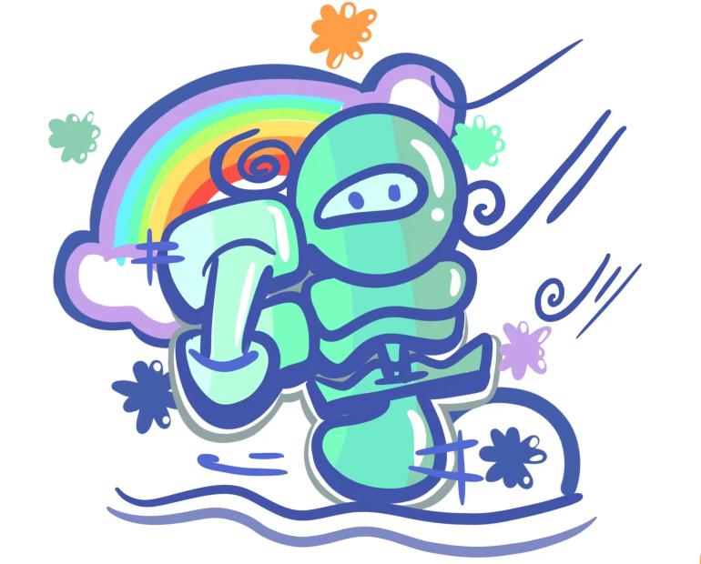 Another visual material from China Youth Alliance of Universal Accessibility Development. It’s a variant font of a Chinese character “Ai”(碍) --- means barriers. It illustrates a figure of fighter who protect an inclusive society (rainbows) from invisable external barriers (wind), including institutionalized stigma and discrimination.
