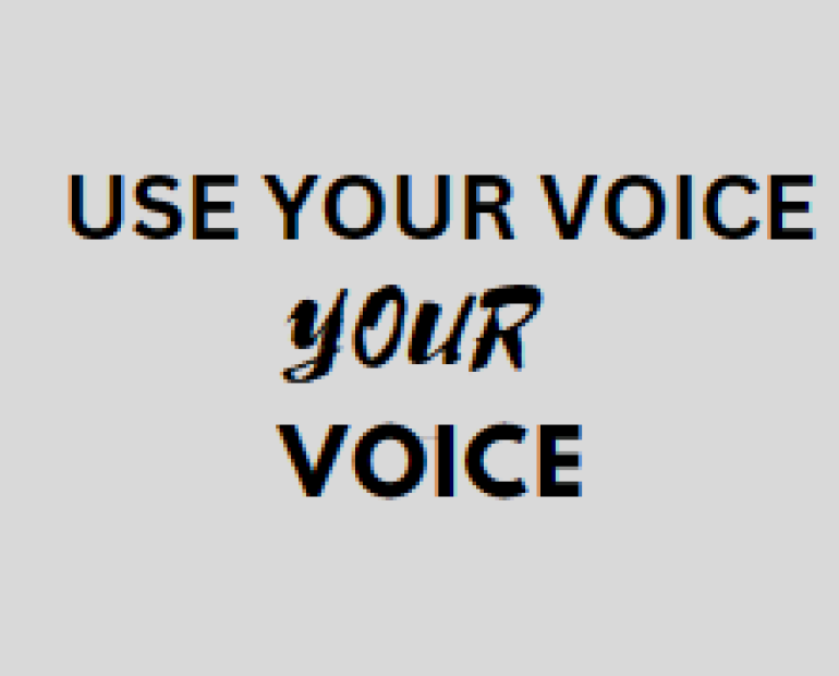 /Text; Use your voice/Your Voice