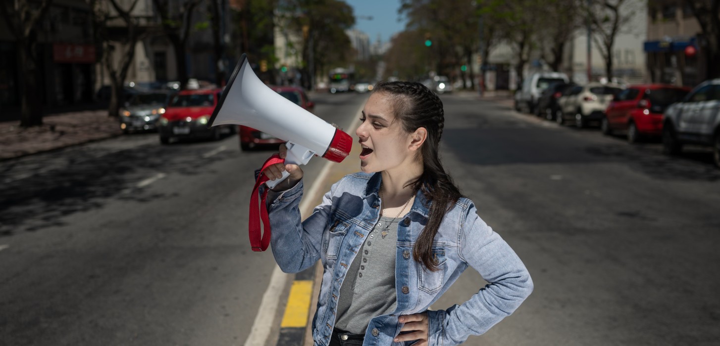 Ariana Palombo, activista por el medio ambiente de Uruguay