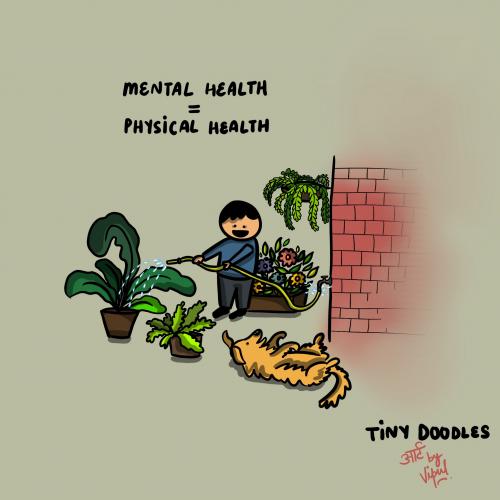 Illustration to support your mental wellbeing during COVID-19