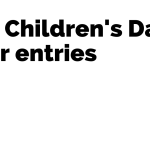 World Children's Day call for entries