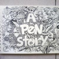 doodle image; a pen stroy