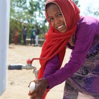 A girl washes her hands using soap amidst the COVID-19 pandemic in Djibouti and beyond.