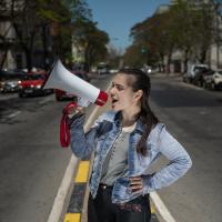 Ariana Palombo, activista por el medio ambiente de Uruguay