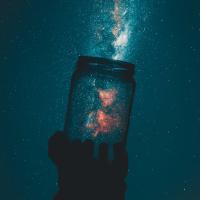 The light of the night sky in the palm of your hands